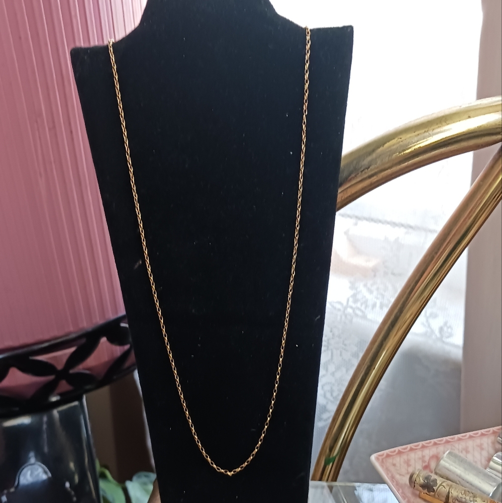 18k Solid Gold Chain Necklace